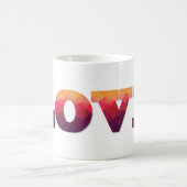 Moderne Tasse der polygonalen Liebe (Mittel)