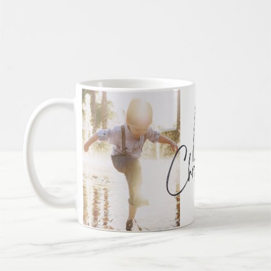 Moderne Tasse des Fotos (Links)