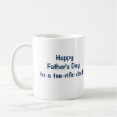 Moderne Tasse des Vatertages für Golfer-Vater (Links)