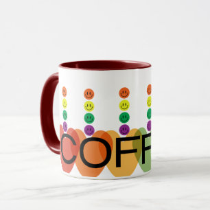 Moderne Tasse für Herzkaffee - Helle & Cheerf