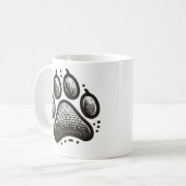 Moderne Tasse für Paw Print - Einzigartiges Gesche (Vorderseite Links)