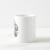 Moderne Tasse für Paw Print - Einzigartiges Gesche (Mittel)