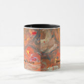 Moderne Tasse mit farbenfroher abstrakter Innenein (Zentrum)