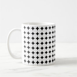 moderne Tasse mit Schwarzweiß-Dot
