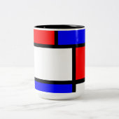 Moderne Tasse Mondrian-Stil (Mittel)