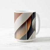 Moderne Tasse von Gold und Geometrie (VorderseiteRechts)