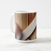 Moderne Tasse von Gold und Geometrie (Vorderseite Links)