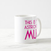 Moderne Tasse von Hot Pink Astronaut (VorderseiteRechts)
