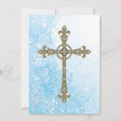 Moderne Taufe Einladung (Rückseite)