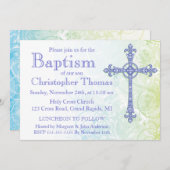 Moderne Taufe Einladung (Vorne/Hinten)