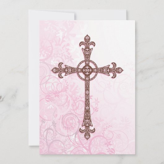 Moderne Taufe Einladung (Rückseite)