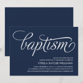 MODERNE TAUFE-EINLADUNG DES BABY-%PIPE% EINLADUNG (Vorne/Hinten)