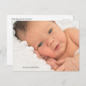 Moderne Taufe Religiöses Foto Einladung Postkarte (Vorne/Hinten)