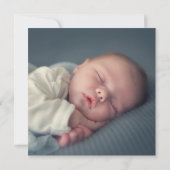 Moderne Taufe Weihnachten Spaß Comic Buch Foto Einladung (Rückseite)