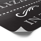 Moderne Taufen Details Begrüßungszeichen Poster (Ecke)