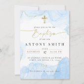 Moderne Taufvorlage, junge Taufe Einladung (Vorderseite)