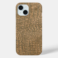 Moderne Taupe Croc Leather Textur
