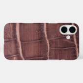 Moderne Taupe Croc Leather Textur Case-Mate iPhone Hülle (Rückseite (Horizontal))