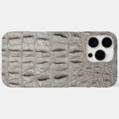 Moderne Taupe Croc Leather Textur Case-Mate iPhone Hülle (Rückseite (Horizontal))