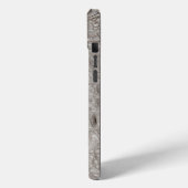 Moderne Taupe Croc Leather Textur Case-Mate iPhone Hülle (Rückseite / Links)