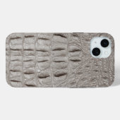 Moderne Taupe Croc Leather Textur Case-Mate iPhone Hülle (Rückseite (Horizontal))