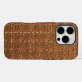 Moderne Taupe Croc Leather Textur Case-Mate iPhone Hülle (Rückseite (Horizontal))