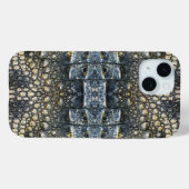 Moderne Taupe Croc Leather Textur Case-Mate iPhone Hülle (Rückseite (Horizontal))