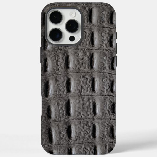 Moderne Taupe Croc Leather Textur Case-Mate iPhone Hülle (Rückseite)