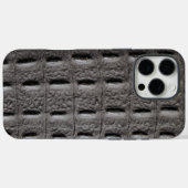 Moderne Taupe Croc Leather Textur Case-Mate iPhone Hülle (Rückseite (Horizontal))