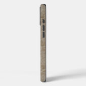 Moderne Taupe Croc Leather Textur Case-Mate iPhone Hülle (Rückseite / Links)