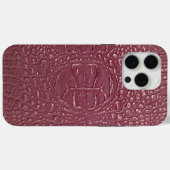 Moderne Taupe Croc Leather Textur Case-Mate iPhone Hülle (Rückseite (Horizontal))