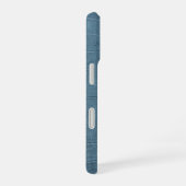 Moderne Taupe Croc Leather Textur iPhone 16 Hülle (Rechte Seite)