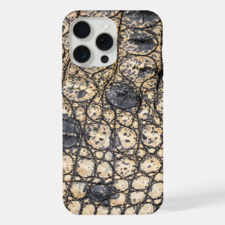 Moderne Taupe Croc Leather Textur iPhone 15 Pro Max Hülle