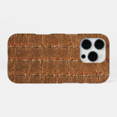 Moderne Taupe Croc Leather Textur iPhone Hülle (Rückseite (Horizontal))