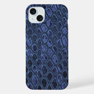 Moderne Taupe Croc Leather Textur iPhone 15 Plus Hülle