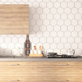 Moderne Taupe Denim und Rost Schneidebrett