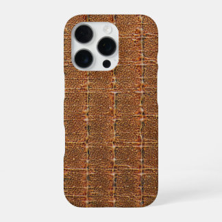 Moderne Taupe-Krokodilleder-Textur iPhone 16 Pro Hülle