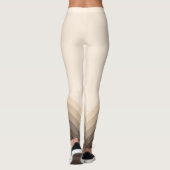 Moderne Taupe Ombre Chevrons Leggings (Rückseite)