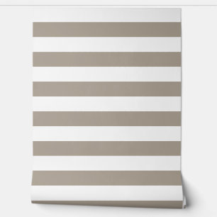 Moderne Taupe Streifen Tapete