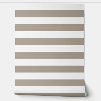 Moderne Taupe Streifen Tapete