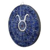 Moderne Taurus Zodiac signieren blaue blaue Camouf Dartscheibe (Vorderseite rechts)