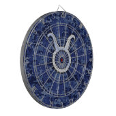 Moderne Taurus Zodiac signieren blaue blaue Camouf Dartscheibe (Vorderseite Links)