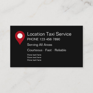 Moderne Taxi-Dienstleistung Visitenkarte