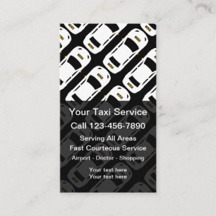 Moderne Taxi-Fahrer-Service Visitenkarten Visitenkarte