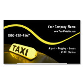 Moderne Taxi-Visitenkarten Magnetische Visitenkarte (Vorderseite)