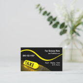 Moderne Taxi-Visitenkarten Visitenkarte (Stehend Vorderseite)