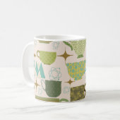 Moderne Teacup Monogram Tasse Mitte des Jahrhunder (Vorderseite Links)