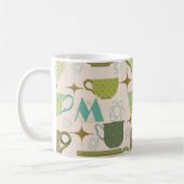 Moderne Teacup Monogram Tasse Mitte des Jahrhunder (Links)
