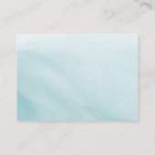 Moderne Teal-Minimalist- QR-Code-Hochzeit Begleitkarte (Rückseite)