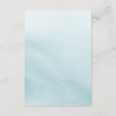 Moderne Teal-Minimalist-QR-Code-Hochzeit RSVP Karte (Rückseite)